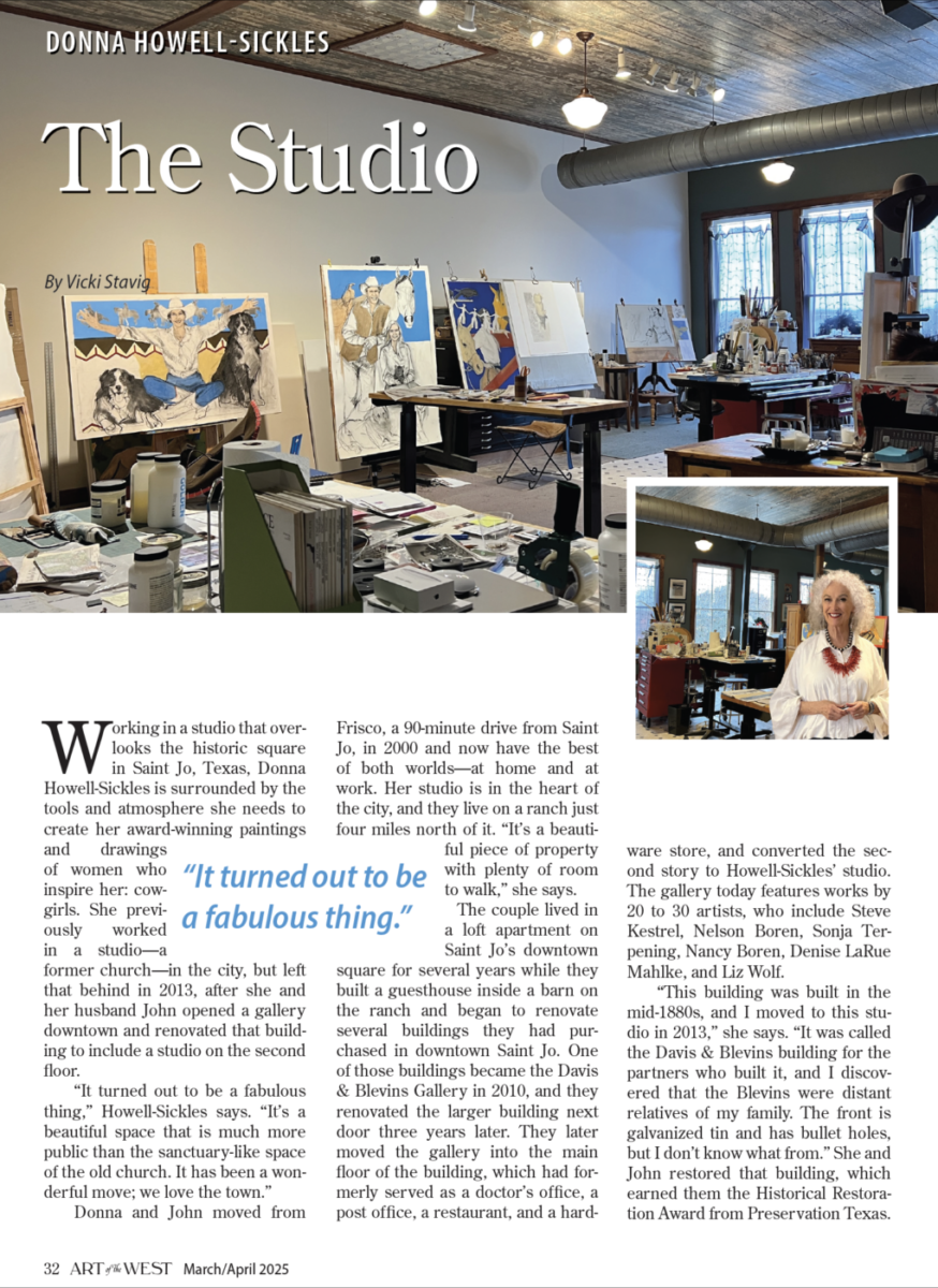 Donna Howell Sickles Articles Art of the West 2025